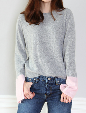 sleeves point Knit (울 + 앙고라)
